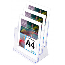 Akrylställ, 3xA4: Säljes i pack om 3 st
